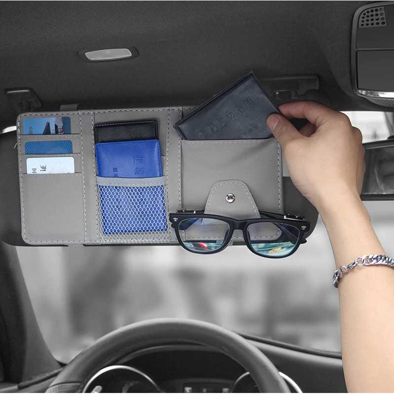 Dompet Kartu Mobil Car Sun Visor Holder