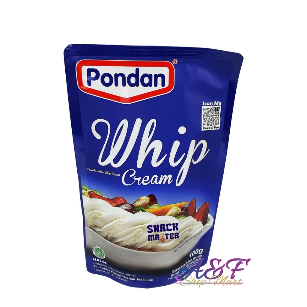 Pondan Whip Cream Pouch Bubuk 100gr