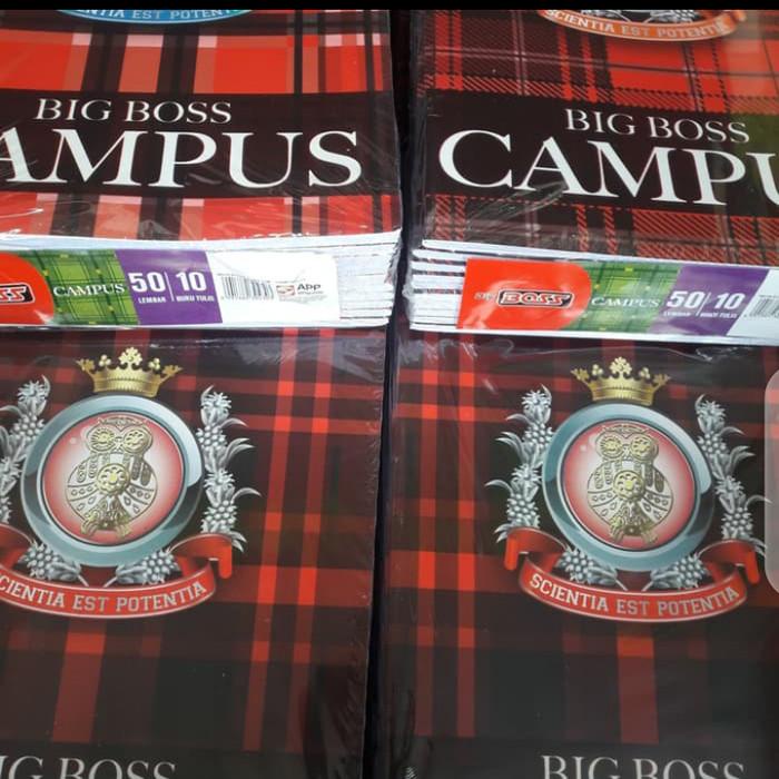 

Terlaris Buku Tulis Campus Big Bos 50 Lembar/Pack
