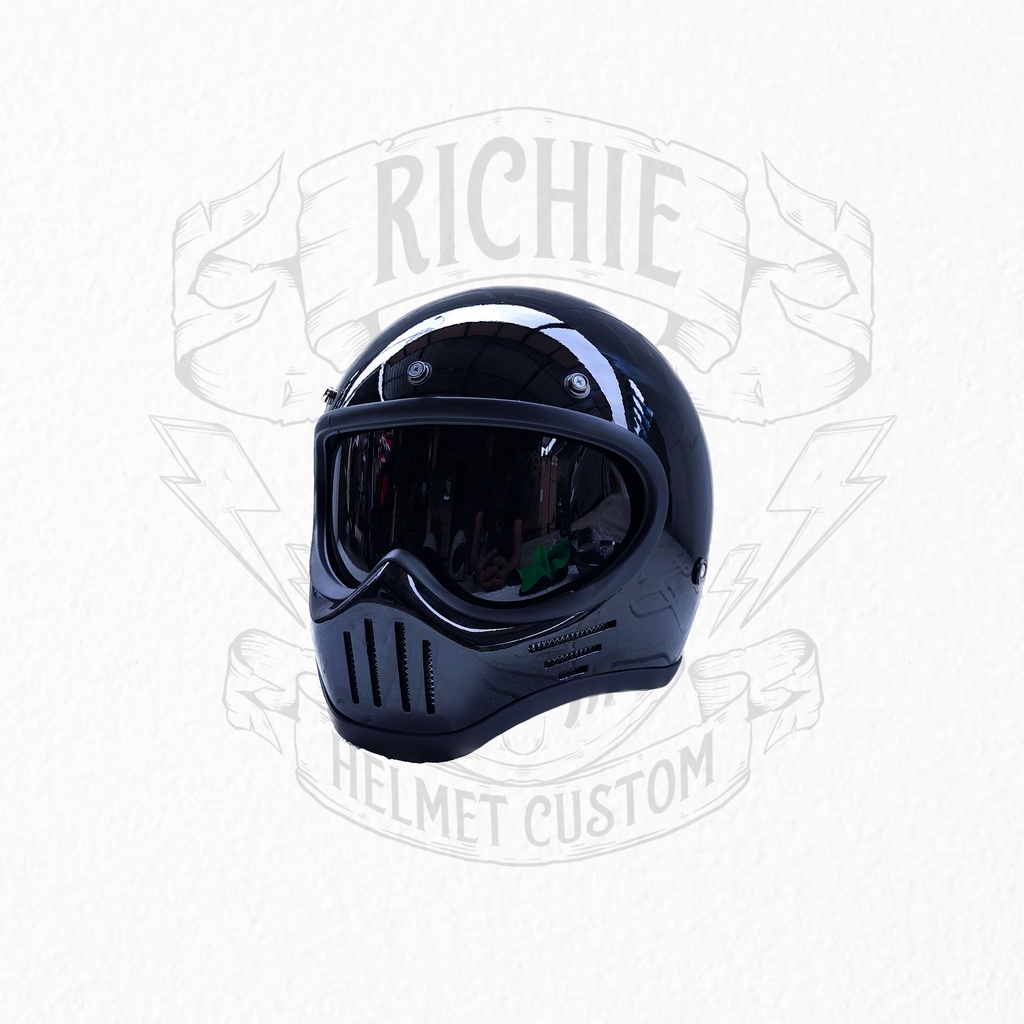 HELM CUSTOM SIMPSON M30 RETRO KLASIK