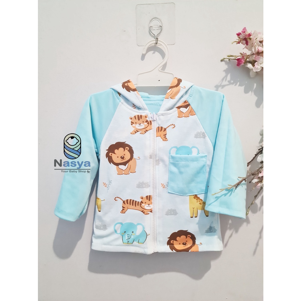 [R-069] Jaket Bayi / Jaket anak Canoli Motif (Bisa Bolak Balik)