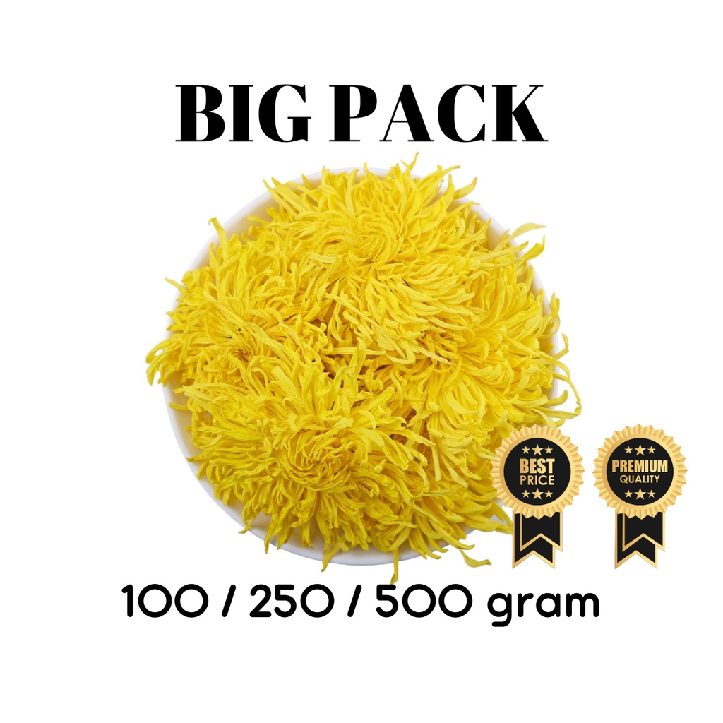 

Bigpack Grosir - Golden Chrysanthemum Flower Tea / Teh Bunga Tisane Krisan Emas