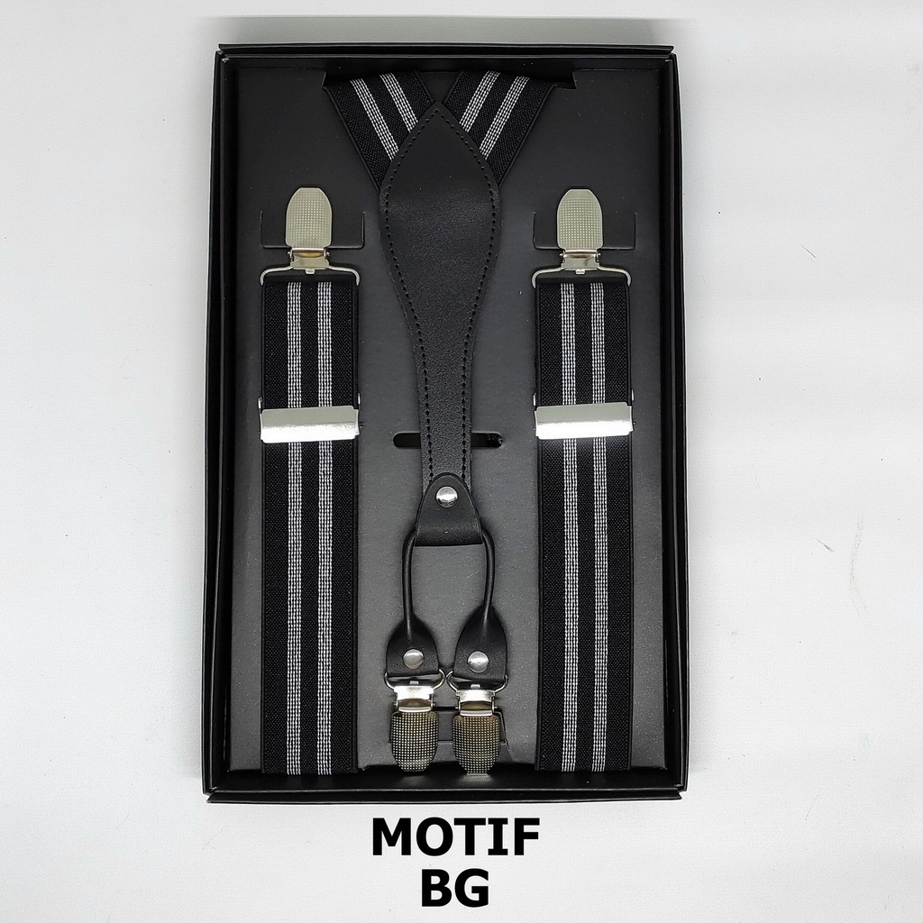 Suspender Bretel Tali Jojon Dewasa Motif Model X - Fit to XXL - Grade B