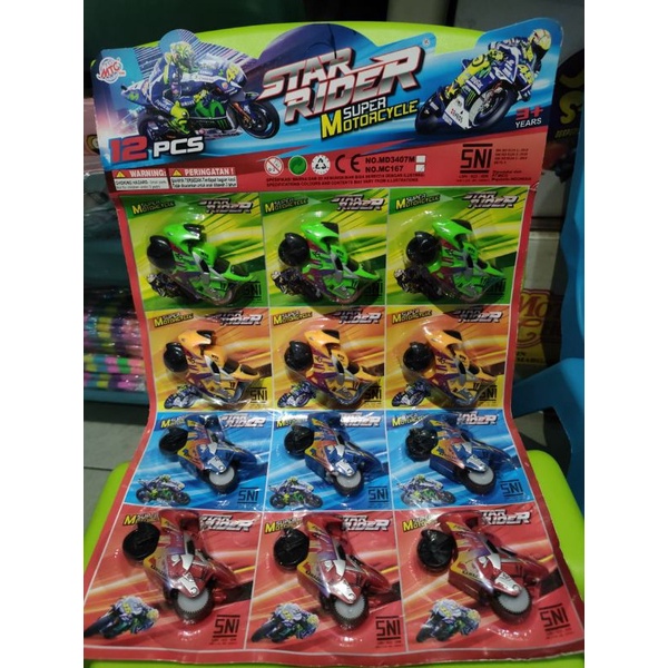 Mainan motor Rossi/lembar