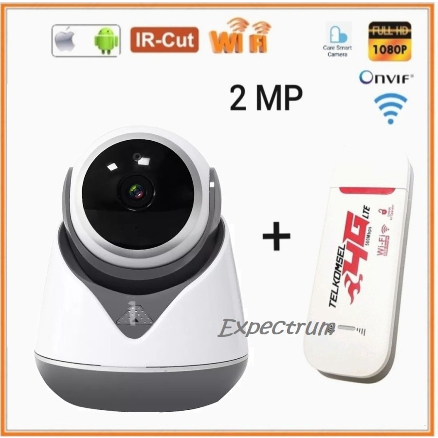 Paket IP Camera Full HD 1080P 2MP + Dongle Wifi 4G