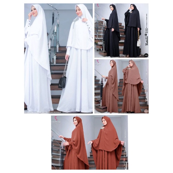 Set Syar'i Premium Branded Fatima Set Khimar Original Berlabel Shofiya