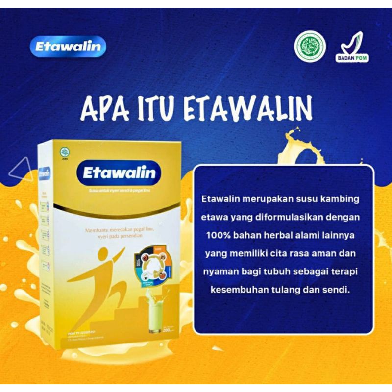 

Susu bubuk Etawalin untuk kesehatan