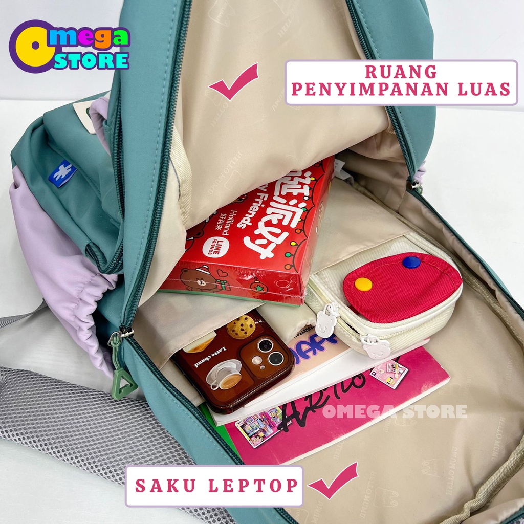 [O&amp;S] Tas Ransel Anak SD SMP SMA Wanita Pria Fashion Tas Sekolah Terbaru-OS285