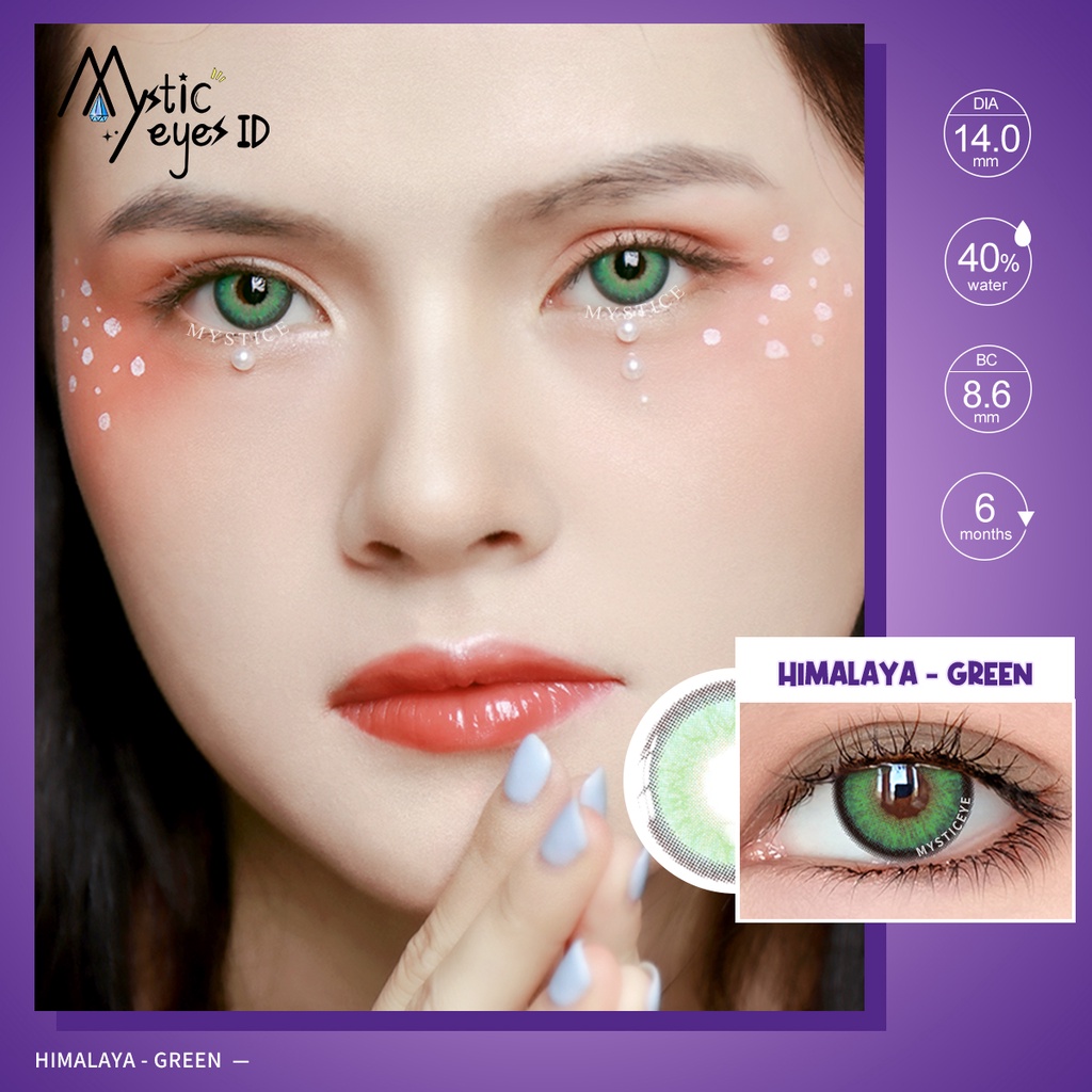 [✅COD] MYSTICEYES SOFTLENS NEW HIMALAYA SERI 14MM NORMAL &amp; MINUS -1.25 S/D -8.00