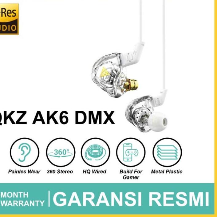 ۝ QKZ AK6 DMX with Mic Basshead HIFI Sound In Ear Monitor Earphone IEM Not AK6 Pro Max ✪