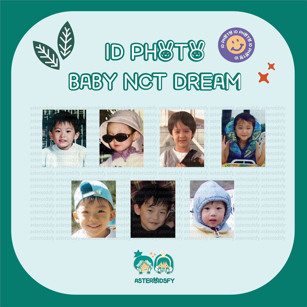 NCT DREAM ID PHOTO BABY BAYI MARK RENJUN JENO HAECHAN JAEMIN CHENLE JISUNG CARD PC PHOTOCARD FANMADE