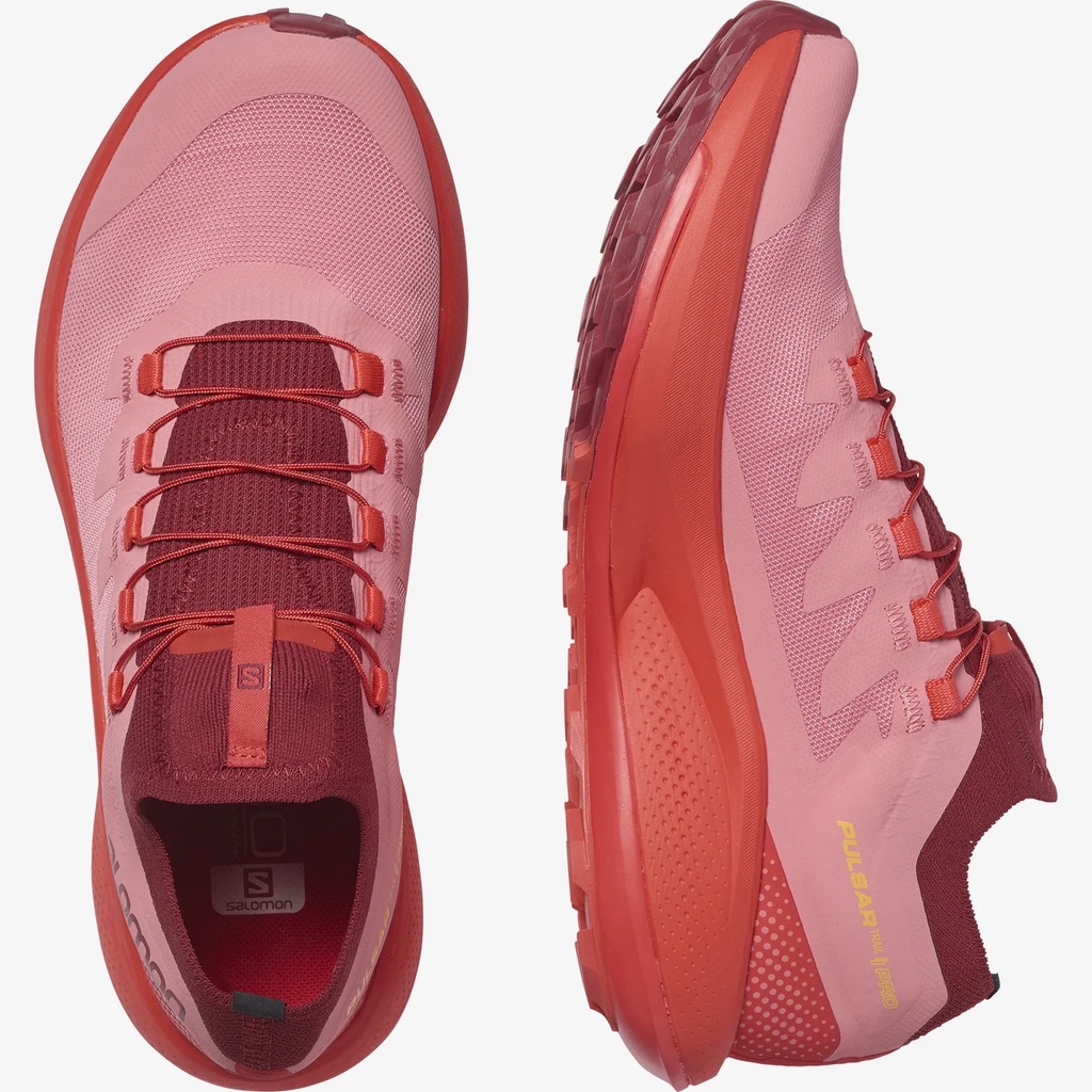 Sepatu Olahraga - SALOMON PULSAR TRAIL PRO WOMEN'S RUNNING SHOES - TEA ROSE