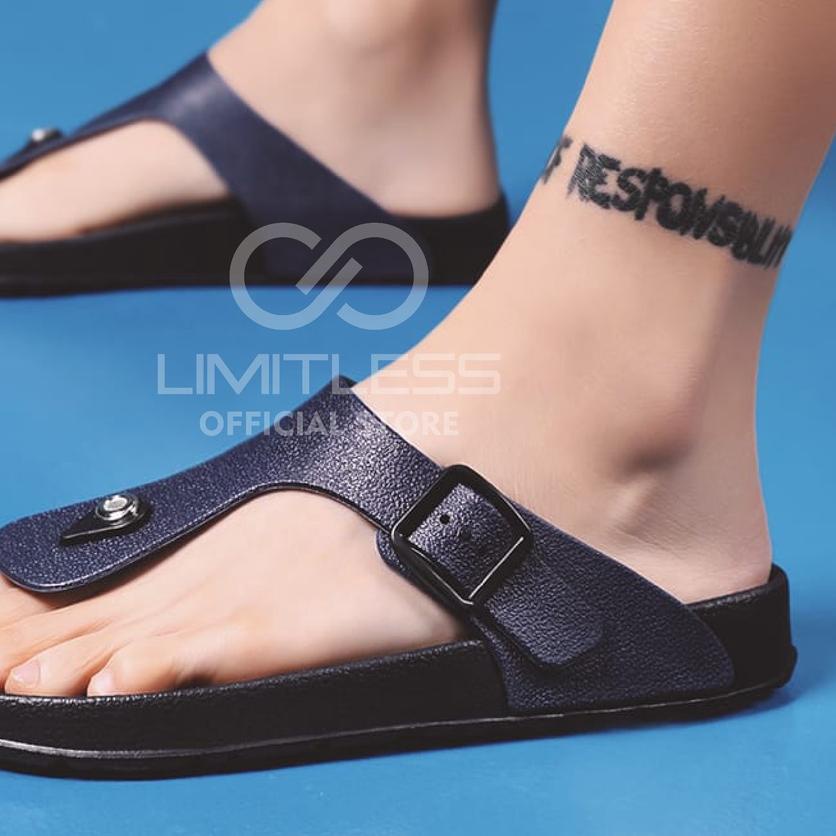 ➪ Sendal Pria Japit Limitless Sandal Jepit Pria Sandal Jepit Cowok Polos Karet Phylon Kekinian ➯