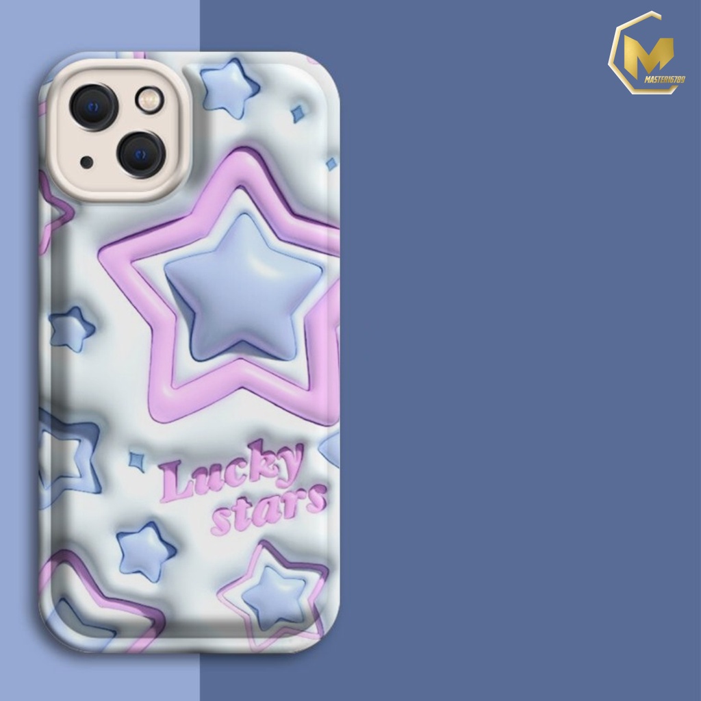 SS147 SOFTCASE LUCKY STARS AKSEN 3D PRINTING FOR IPHONE 6 6+ 7 8 SE 2020 7+ 8+ X XS XR XS MAX 11 12 13 14 PRO MAX MA4088