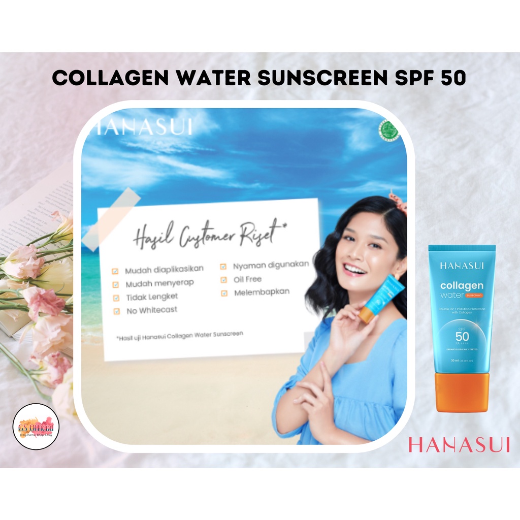 HANASUI WATER COLLAGEN SUNSCREEN SPF 50 &amp; 30