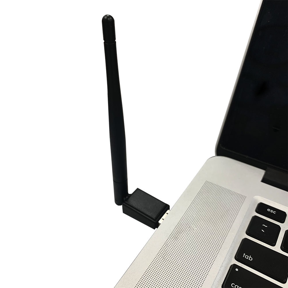 Taffware WiFi USB Adapter 802.11N 150Mbps 3dBi MT7601 with Antena - Black