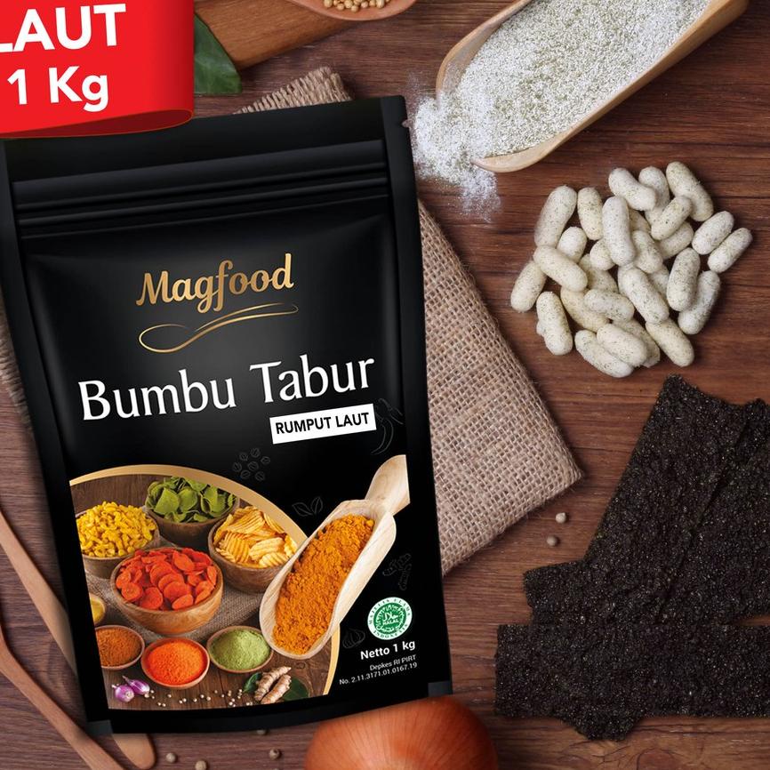 

✵ Magfood Bumbu Tabur Rumput Laut 1 Kg ✱