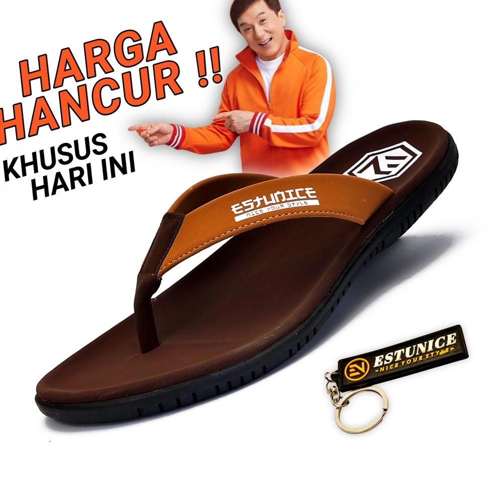 REKOMENDASI Sandal Jepit Pria Terbaru - Freddo Coklat