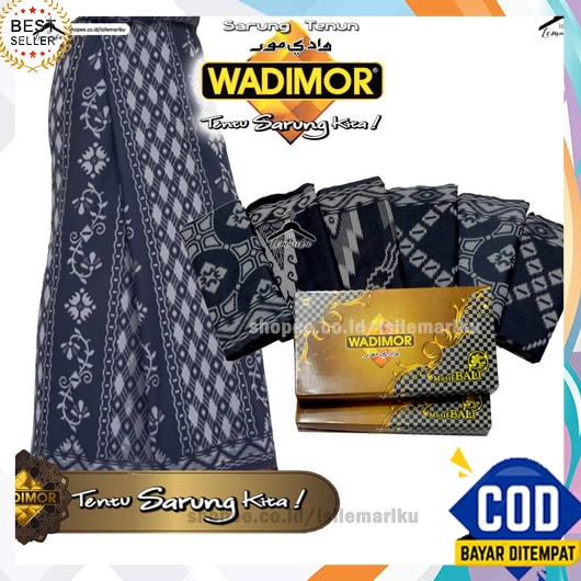 Sarung Celana Dewasa Pria Motif Rbn Super Tebal Murah ginal Sarung Wadimor Bali Special Black Fashio