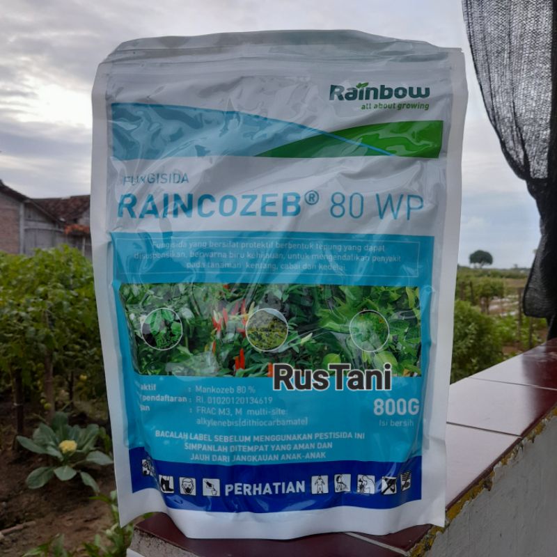 Fungisida RAINCOZEB 80WP 800Gr Bahan aktif : mancozeb 80%