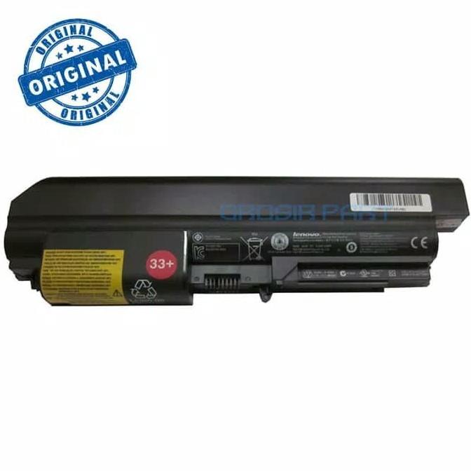 Baterai Laptop ORIGINAL Lenovo Thinkpad R400 R61 T400 T61 14 - Black