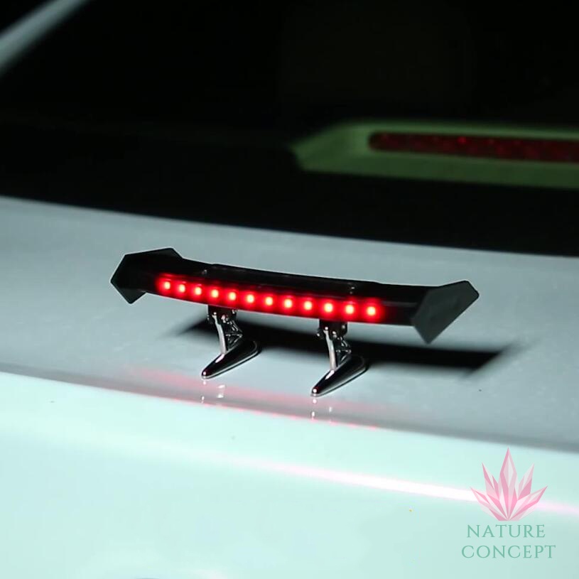 Aksesoris Spoiler Mini running LED untuk Helm Mobil Motor Sepeda