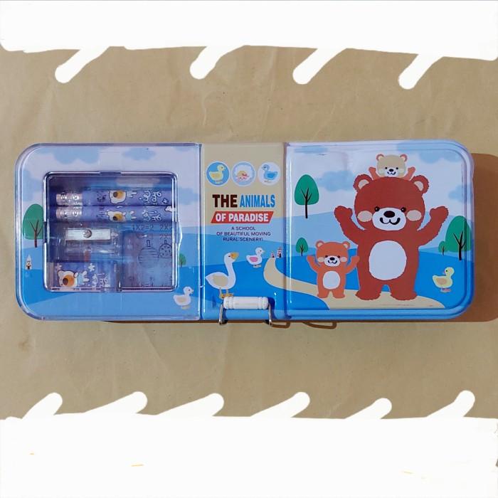 

Tempat pensil Kotak Pensil Anak kaleng