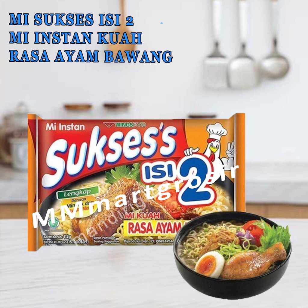 Mie Sukses Isi 2 / Mi Kuah Rasa Ayam Bawang /115g