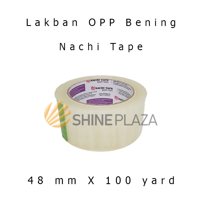 

Lakban OPP Nachi Tape Bening Coklat 2 Inch Tebal Murah Lengket 48mm x 90 Yard