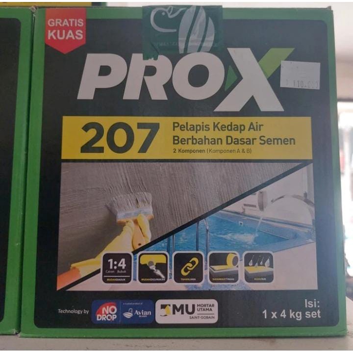 Prox 207 - 2 komponen semen dan cairan kemasan 2,5kg