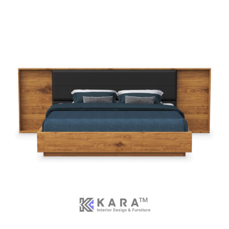 Tempat Tidur Set 2 Nakas Kayu Jati / Bed Frame Set 2 Bedside / Dipan / Ranjang / Divan