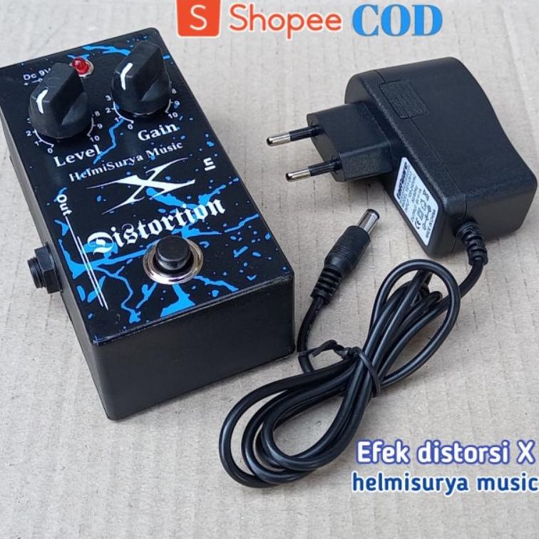 READY Efek gitar - Efek distorsi X plus Adaptor