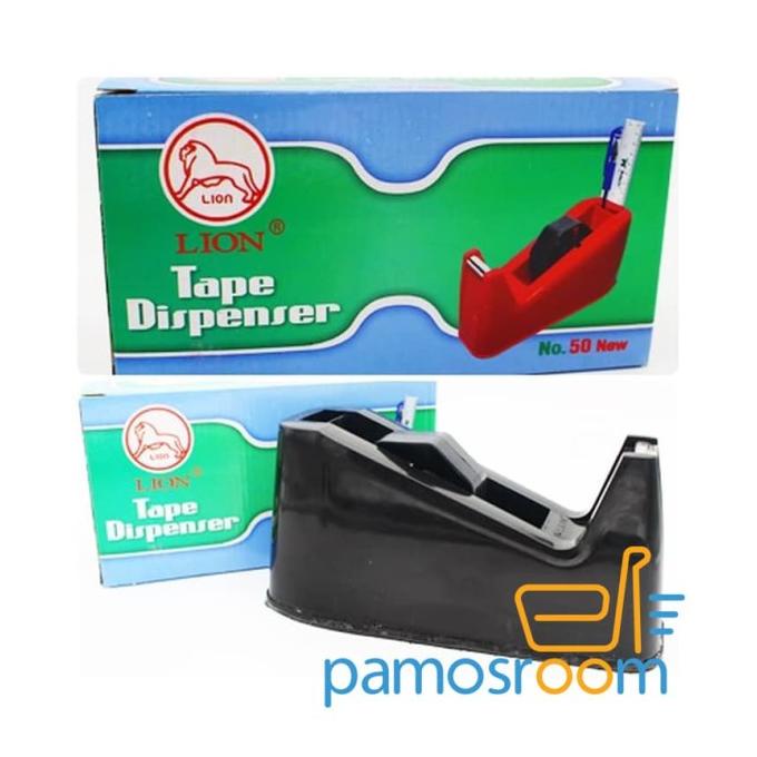 

TAPE DISPENSER LION NO 50 NEW 1 INC / TEMPAT ISOLASI SOLATIP CUTTER