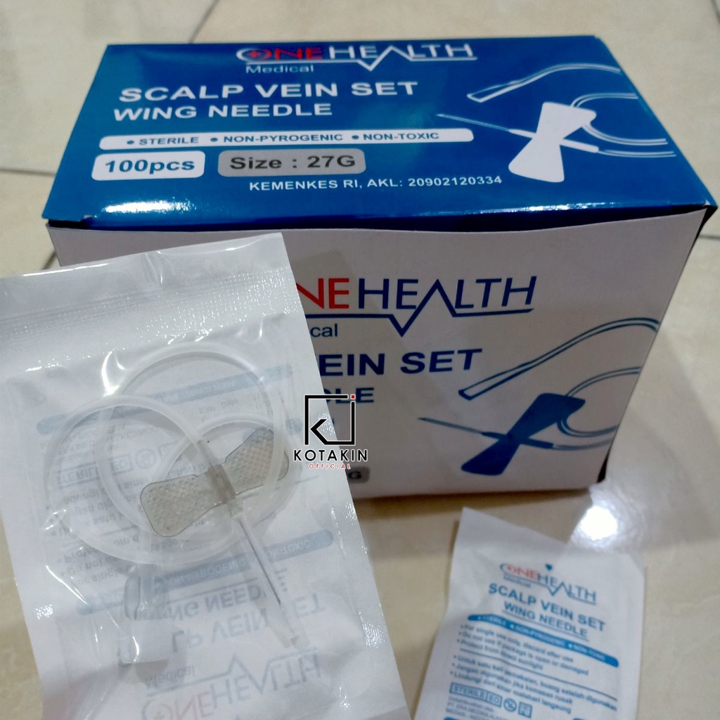 1 BOX isi 100pcs - Wing Nee/dle Scalp Vein ONEHEALTH