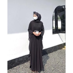 jingga jumbo kaftan terbaru dress muslimah jumbo gamis ceruty babydoll oversize ld 140 baju lebaran wanita muslim 2023