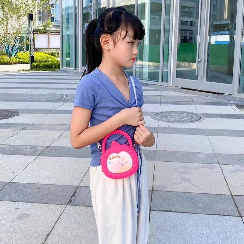 Tas Anak Pop it Tas Anak Perempuan Kartun  Rabbit Dompet Lucu Unik Viral Murah