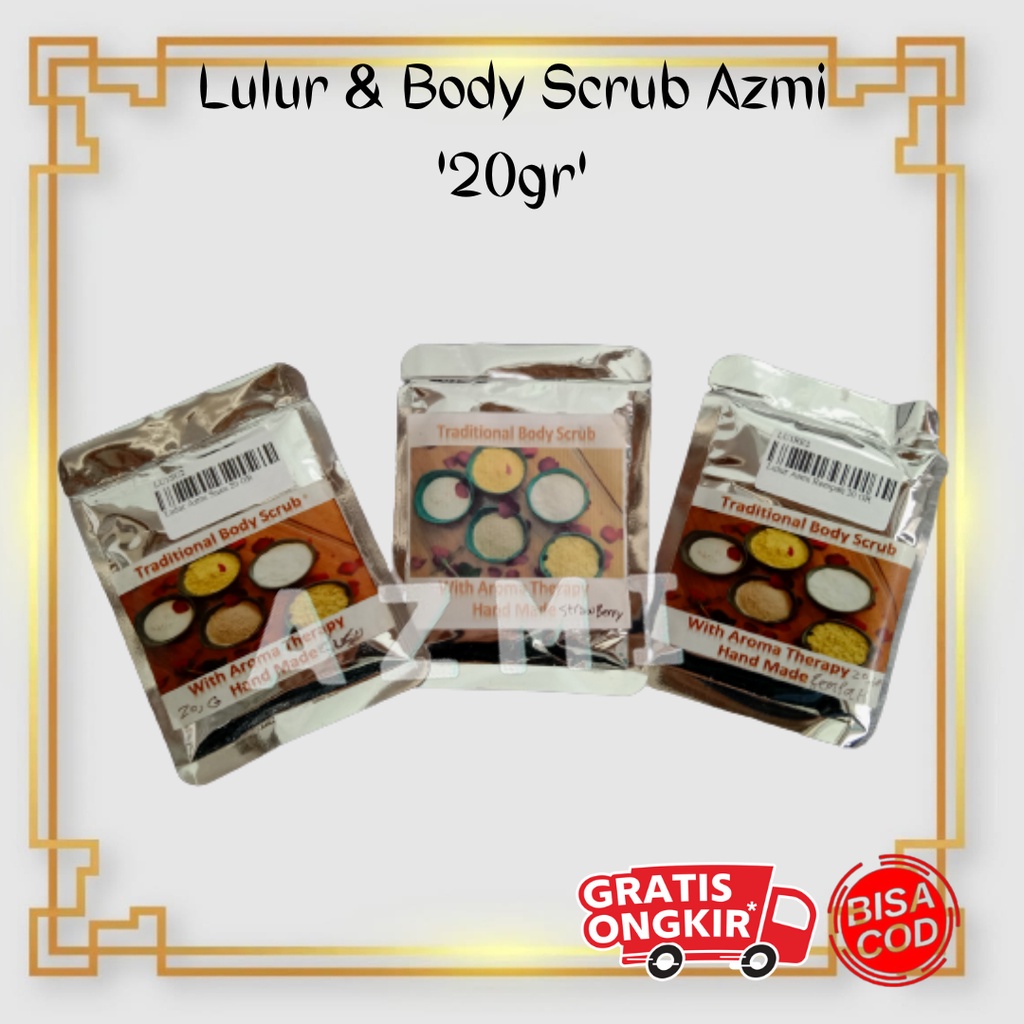 Lulur Hand Made Tradisional Body Scrub Aroma Therapy By Azmi 20gr