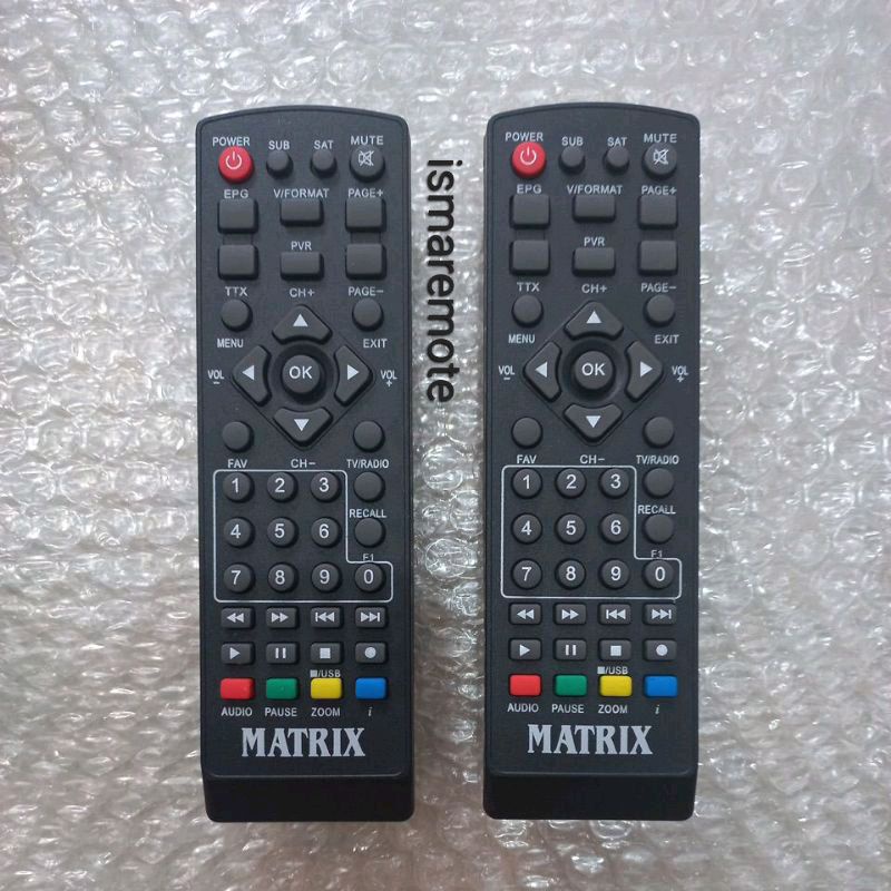 REMOTE REMOT  STB SET TOP BOX DVB T2 MATRIK APPLE KUNING MATRIK GARUDA