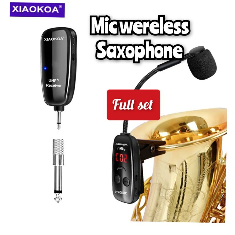 mic wireless saxophone - profesional wirelles saxophone full set