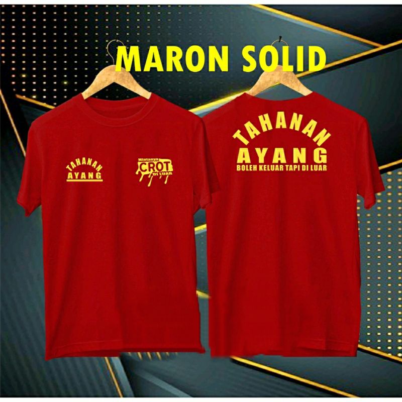 COD/KAOS GOLD TAHANAN AYANG  BOLEH KELUAR  kaos pria kaos murah wanita pria distro.