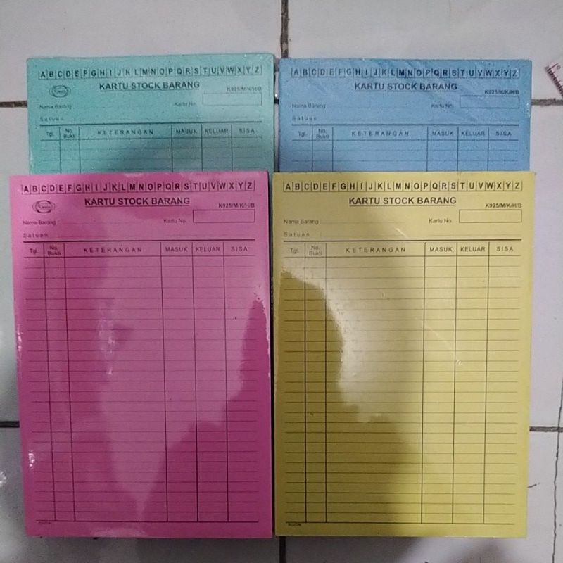 

Kartu Stok Stock Card Kwarto Merk Kurnia/ Kuda