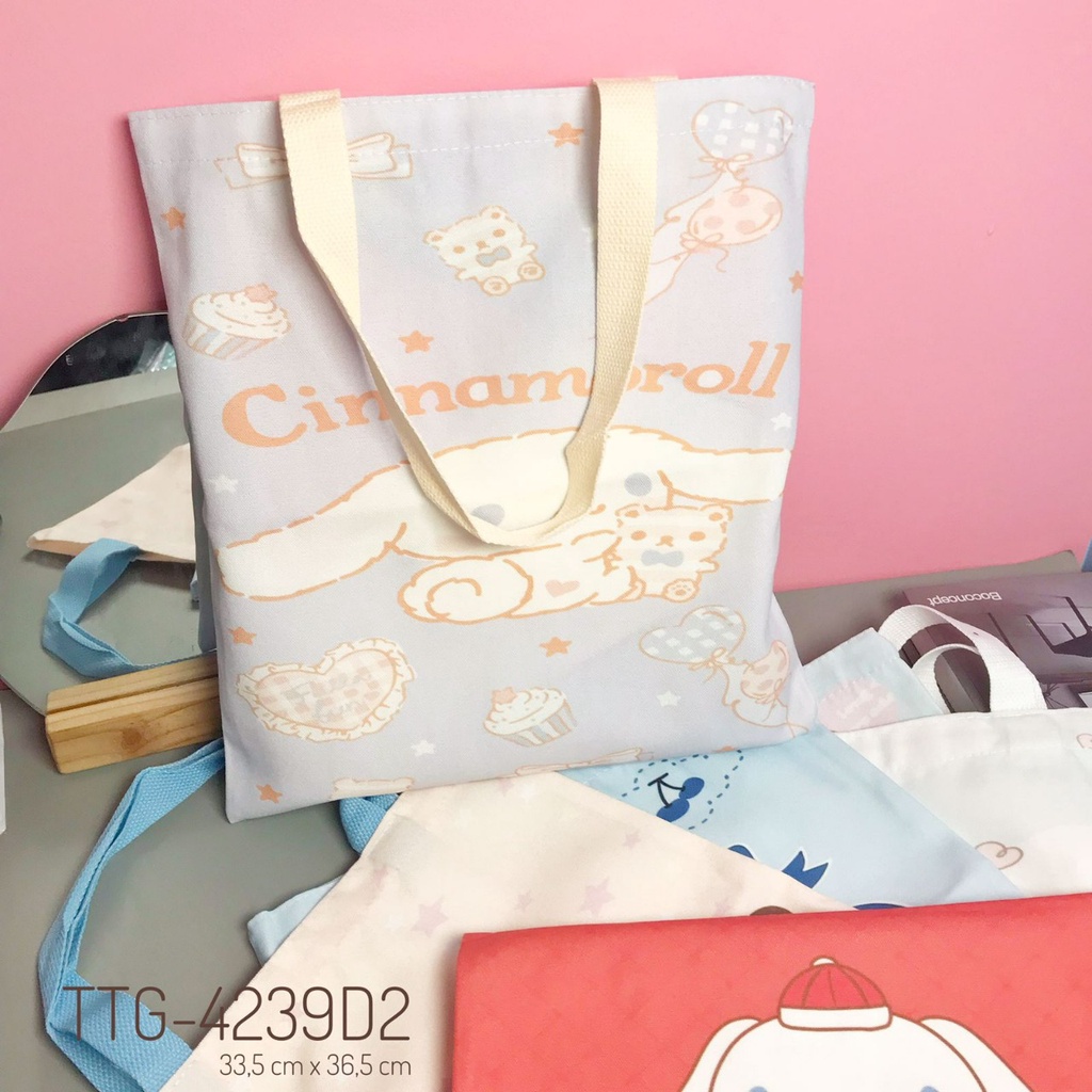 Tas Belanja / Tas tenteng kanvas korea / tote bag kanvas sanrio chinnamoroll import