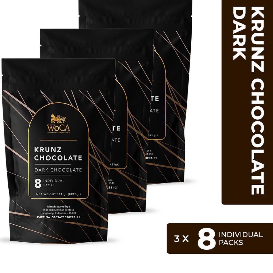 

✷ WoCA Krunz Chocolate Dark 3 x 8 individual packs ☺