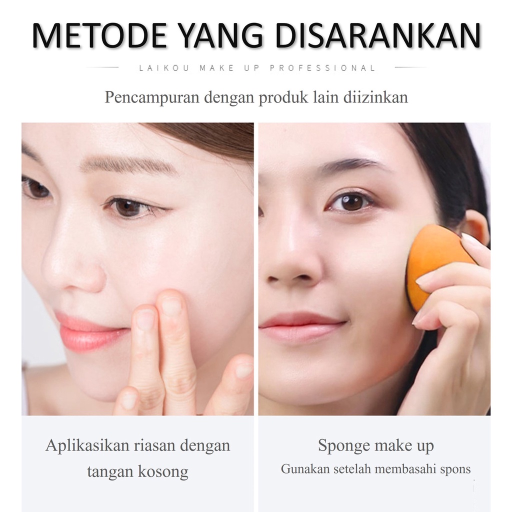 Liquid foundation BB cream Makeup face 40G Whitening Moisturizing cream Memutihkan kulit secara instan Alas bedak yang ramah kulit Riasan tahan lama 100% asli, asli【COD】【BPOM】