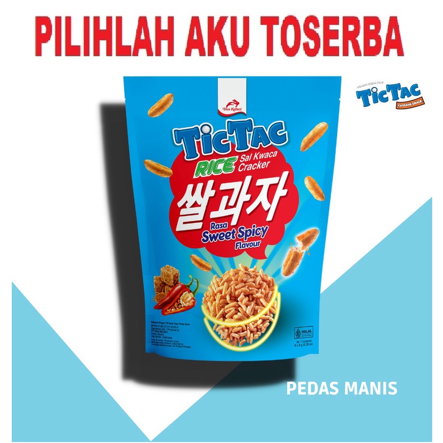 Tic Tac RICE Sharepack PEDAS MANIS - isi 8 pcs ( HARGA SATUAN POUCH )