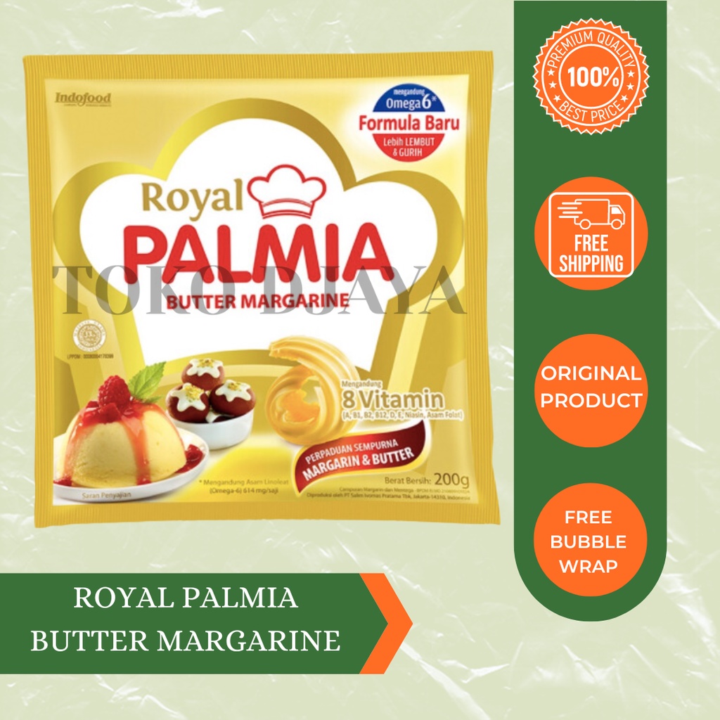 

Royal Palmia Butter Margarine 200g Mentega Margarin