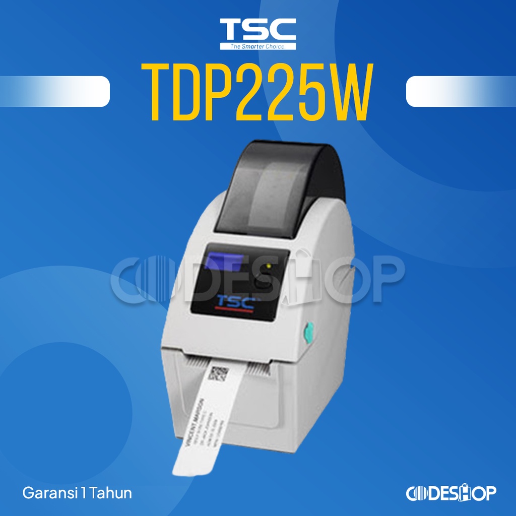 Printer Barcode TSC TDP225W Cetak Label Gelang Pasien Direct Thermal