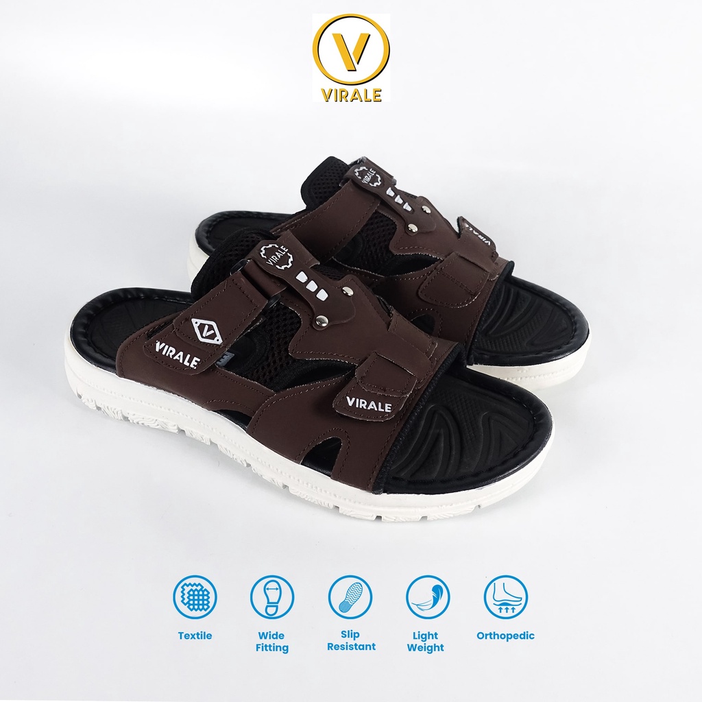 Sandal Pria Slide Casual Trendy Kekinian Model Slop Original SB 01