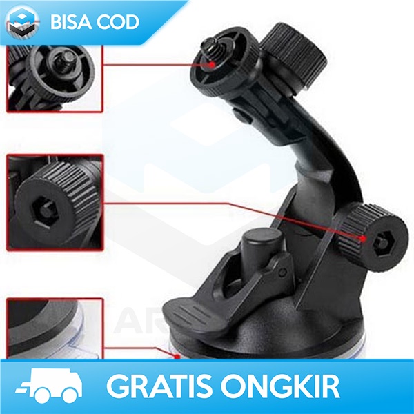 CAR HOLDER KAMERA GO PRO, YI CAM, SJ CAM, UNTUK ACTION CAM - XTGP51