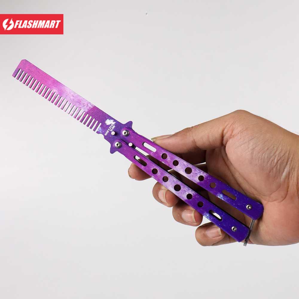 Flashmart Sisir Besi Butterfly Balisong Training Knife CS GO - YS-7319